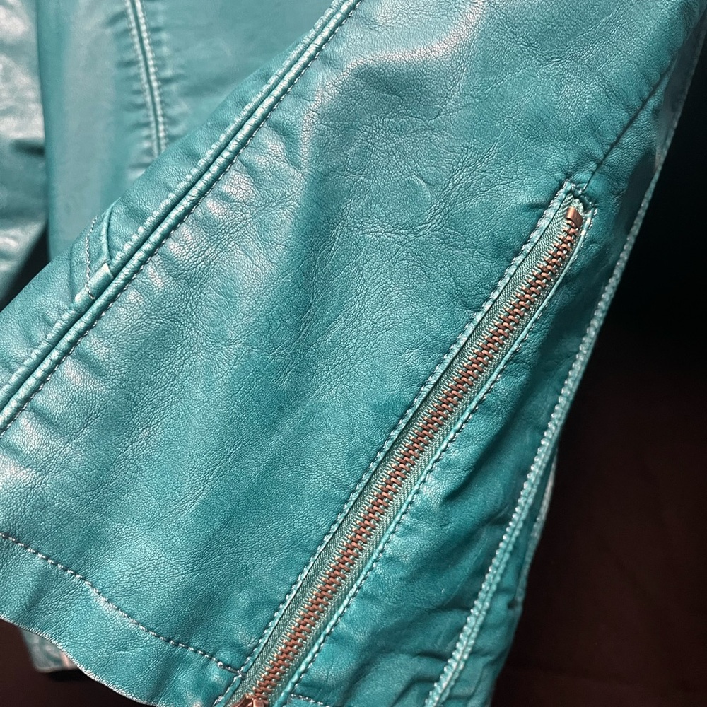 Faux leather jacket